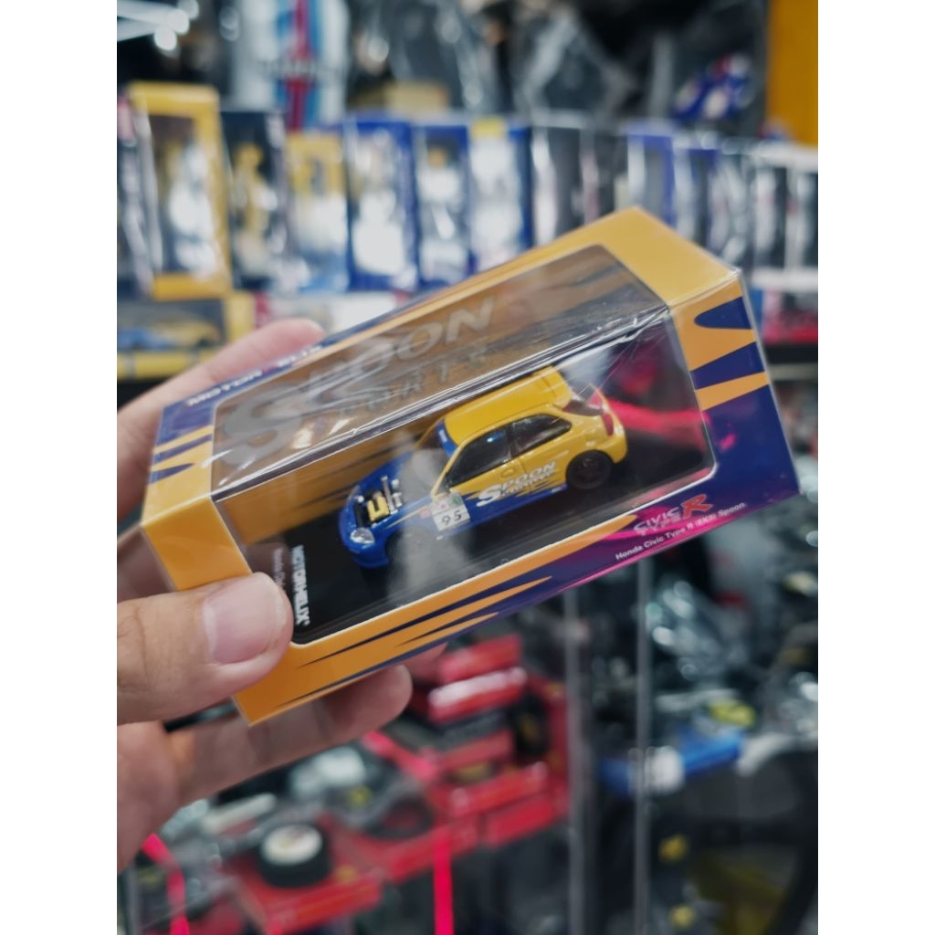โมเดล model honda civic ek9 spoon type r ลาย spoon ของแท้ ใหม่ motorhelix