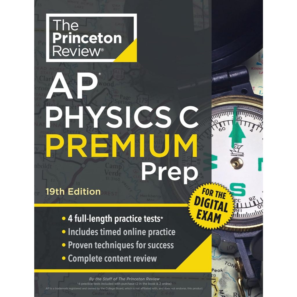 (ภาษาอังกฤษ) PRINCETON REVIEW AP PHYSICS C PREMIUM PREP: 4 PRACTICE TESTS + DIGITAL PRACTICE ONLINE|9798217119127