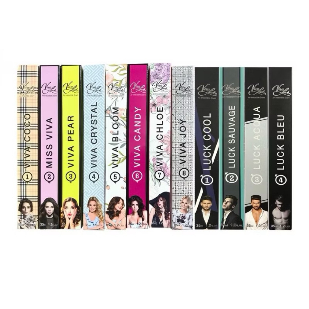 Viva Luck น้ำหอม ฟีโรโมนฝรั่งเศส 35มล. สำหรับผู้ชายและผู้หญิง ของแท้ 100%(มี11กลิ่น)