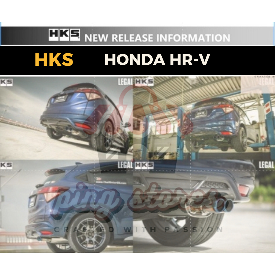 ท่อ HKS Honda HR-V ปลายTitaคู่ เครื่อง L15B R18ZF
