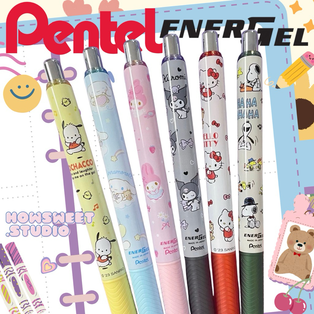 พร้อมส่งจากไทยทุกวัน🚀 ปากกา Pentel Energel ลายลิขสิทธิ์แท้ Limited edition รวมลายน่ารักต่างๆ🎀