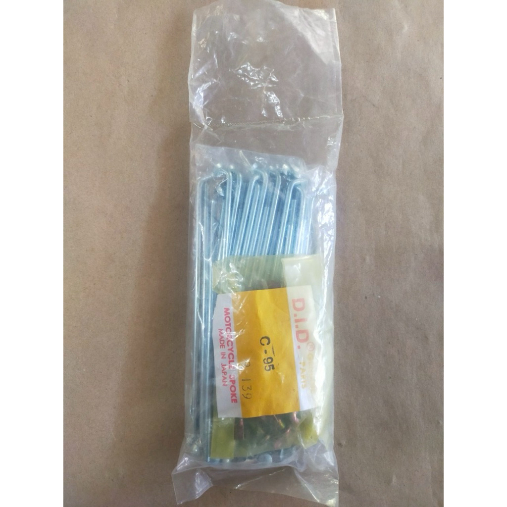 ซี่ลวด 1ชุด/1ล้อ Honda C95 C92 CA92 CA95 CA160 Benly แท้ญี่ปุ่น DID Made in japan ของใหม่ ค้างสต๊อค 