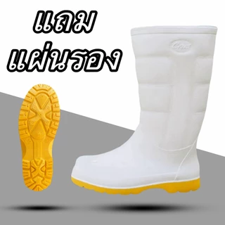รองเท้าบูท canue สูง12นิ้ว รุ่น B04 แถมแผ่นรองพื้น ขนาด 9.5-11.5 พร้อมส่ง!!