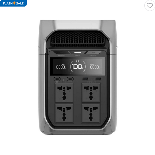 POWER BOX ECOFLOW DELTA 3 PLUS 1800 วัตต์ สีดำ