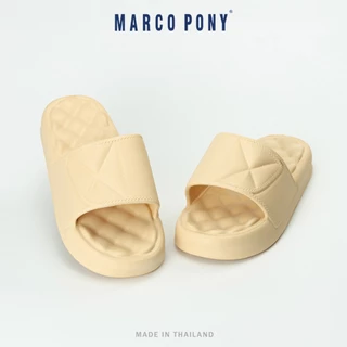 Marco Pony MH9007W รองเท้าแตะส้นหนาผู้หญิง 3cm นุ่มและเสริมความสูง รองเท้าผู้หญิงแฟชั่น กันลื่น รองเท้าแตะผู้หญิง