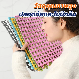 ซื้อ 5 แถม 5!แผ่นกันลื่น30*30cm ระบายน้ำได้เร็วไม่สะสมน้ำ แผ่นจิ๊กซอว์กันลื่นในห้องน้ำ DIY กันน้ำกันลื่น