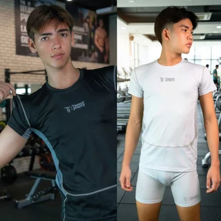เสื้อรัดกล้ามเนื้อ PRO เสื้อรัดรูปแขนสั้นระบายอากาศ Z007
