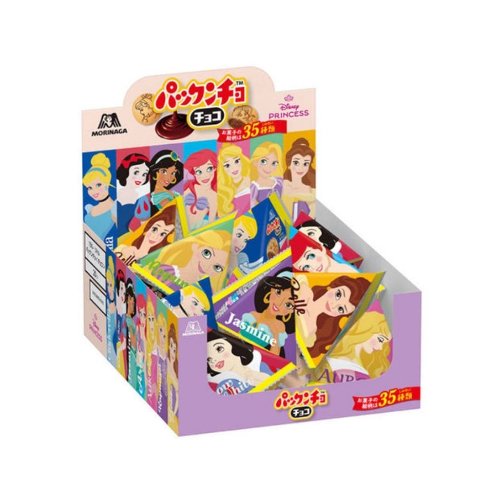 (พรี)*Disney Princess Morinaga Little Packuncho Chocolate Full box
