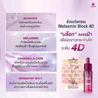 SET ใหญ่จัมโบ้ 3ชิ้น White Ampoule15ml. + Melamii 50g. + Ultra UV Whitening Sunscreen 30ml.