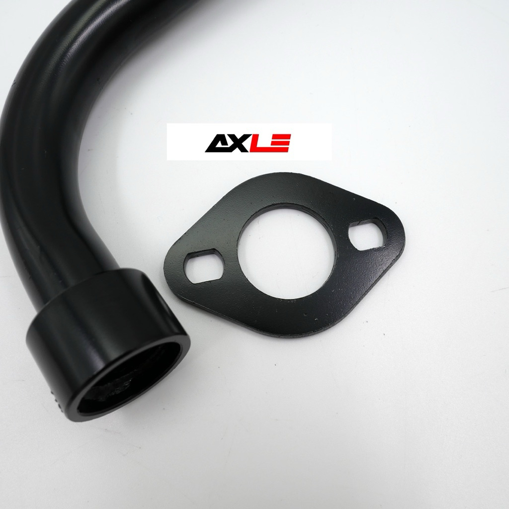 คอท่อหน้า TRX สีดำ สำหรับ Wave 100S ปี 2005