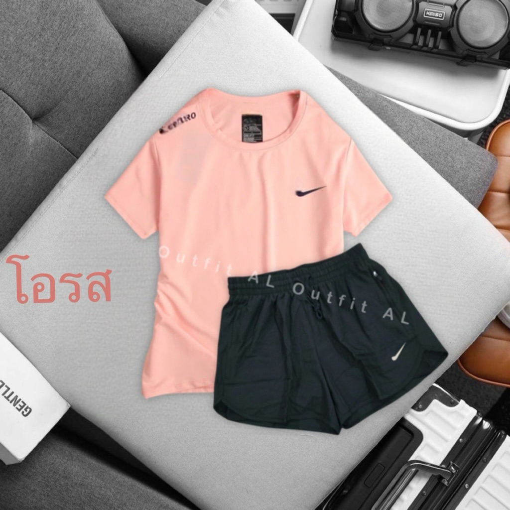 ชุดกีฬากางเกงวิ่งขาสั้น 2ชั้น ออกกำลังกายผู้หญิง SS49 - รูปที่ 6