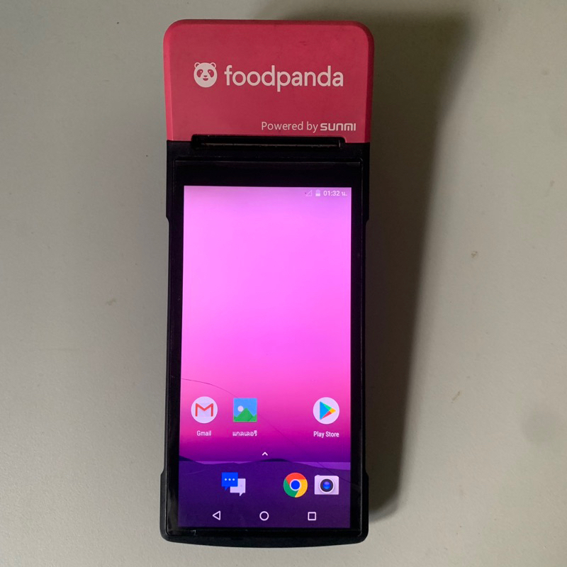 Sunmi V2 Pro/POS เครื่องรับออเดอร์ Sunmi V2 Android POS พิมพ์ใบเสร็จในตัว โปรแกรมขายฟรี มือสอง