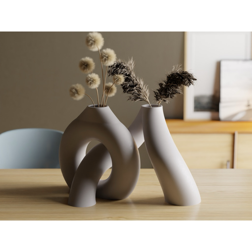 แจกันดอกไม้อินฟินิตี้งานสั่งผลิตจากเครื่องปริ้น 3D printer