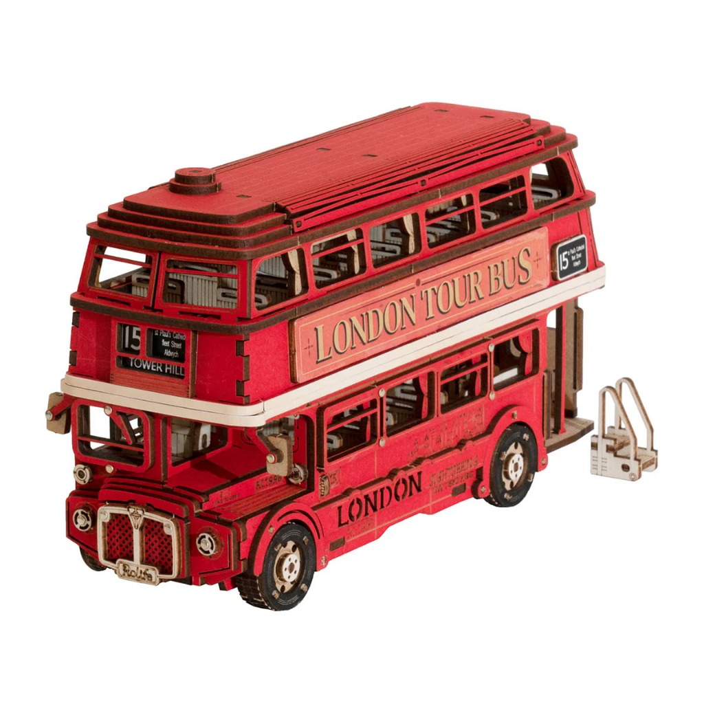 Rolife 3D Wooden Puzzle - TGM02 London Tour Bus