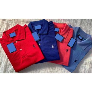 เสื้อคอปกผู้ชาย แขนสั้น ปักโปโลม้าเล็ก เสื้อโปโล S M L XL XX…