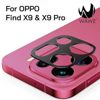 [ส่งจากกทม.] กันรอยเลนส์กล้อง Oppo Find X9/X9s และ Find X9 Pro วัสดุแผ่นอลูมิเนียมสีดำด้านและสีแดง ปกป้องกล้องตัวเทพ