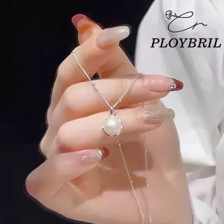 สร้อยคอ มุก จี้ สร้อยคอแฟชั่น เครื่องประดับผู้หญิง สไตล์เรียบหรูเกาหลี PLOYBRIL X003