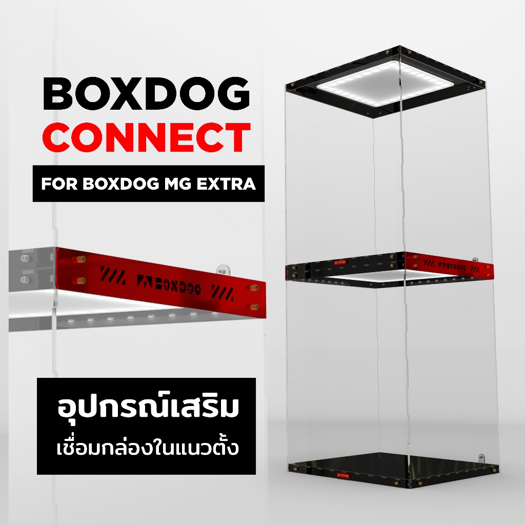 BOXDOG Connect ชุดแต่งตัวล๊อกสำหรับกล่องโชว์โมเดลรุ่น BOXDOG MG Extra