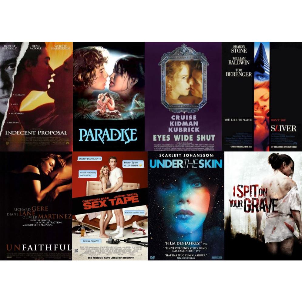 Flash Drive 64Gb Erotic Films Vol.3 Indecent Proposal_Eyes Wide Shut_Paradise_Sliver HD 1080p & 4K