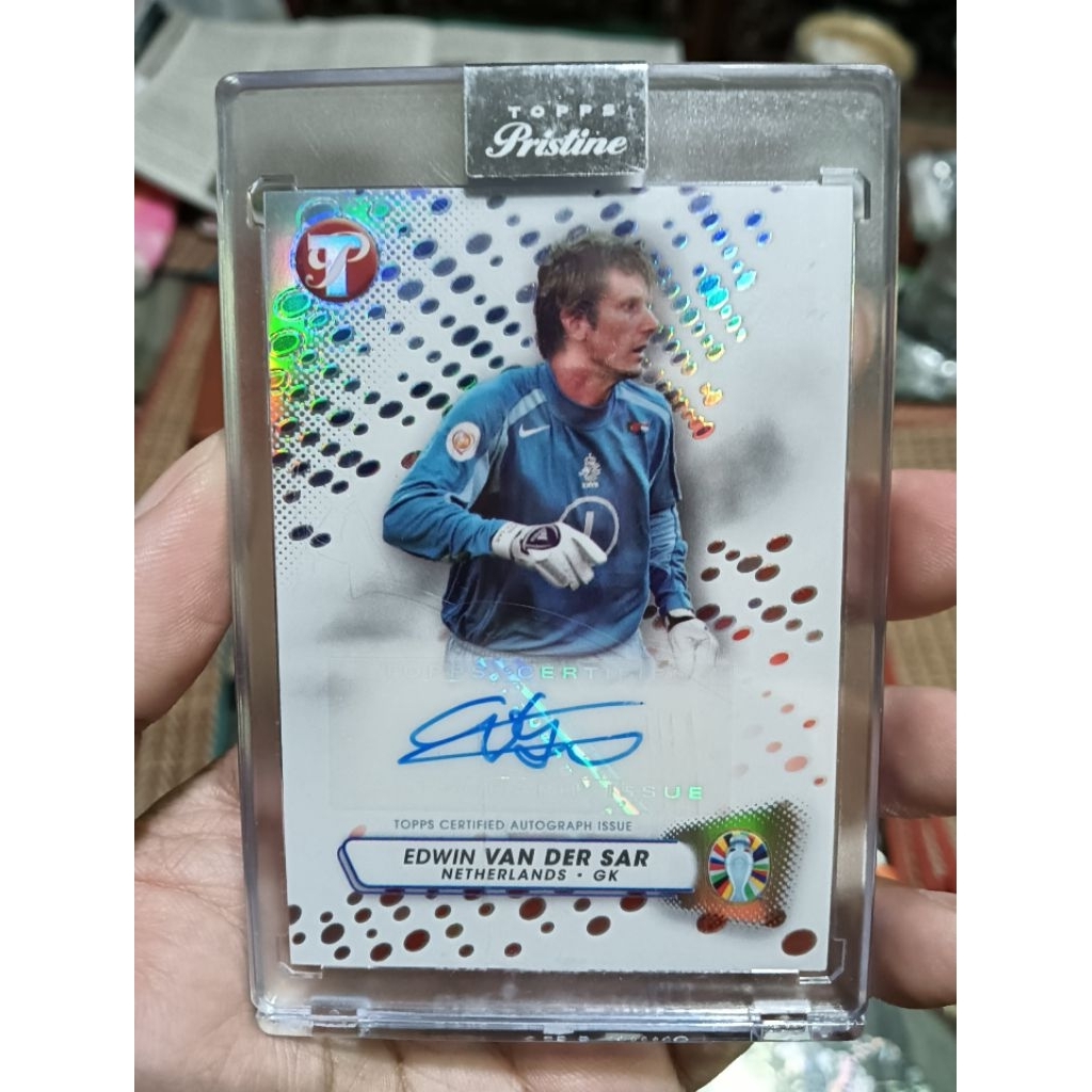 การ์ดลายเซ็น Edwin Van Der Sar โกล์ในตำนานMan u ครับ