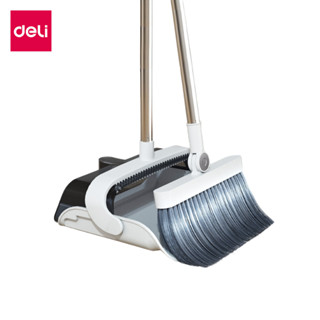 Deli ไม้กวาดพร้อมที่ตัก ไม้กวาดพร้อมที่โกยผง ไม้กวาด ตักขยะ …