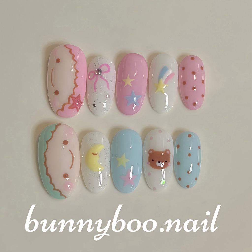 💅เล็บปลอมเจล twinstar🩷🩵