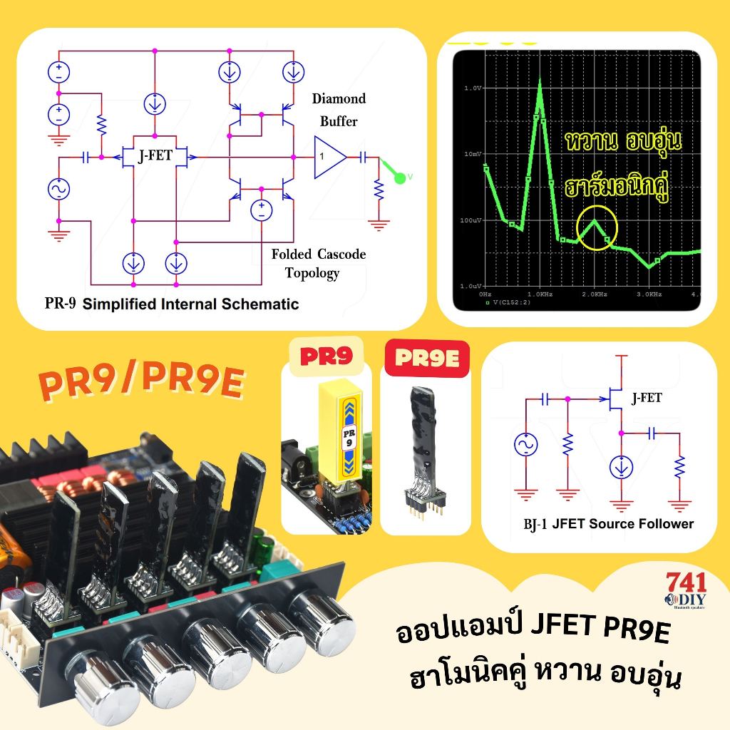 PR-9E Discrete Opamp เสียงหวาน อบอุ่น มีมิติ ฮาโมนิคคู่ รูปที่ 4