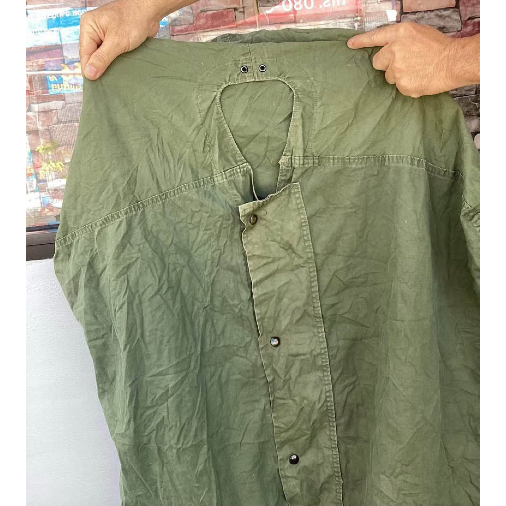 เปลือกถุงนอนทหาร USA M-1945 ผ้าคอตตอนสีเขียวโอจี 💥กดดูเพิ่มเติมที่ คุณสมบัติและรายละเอียดสินค้า💥