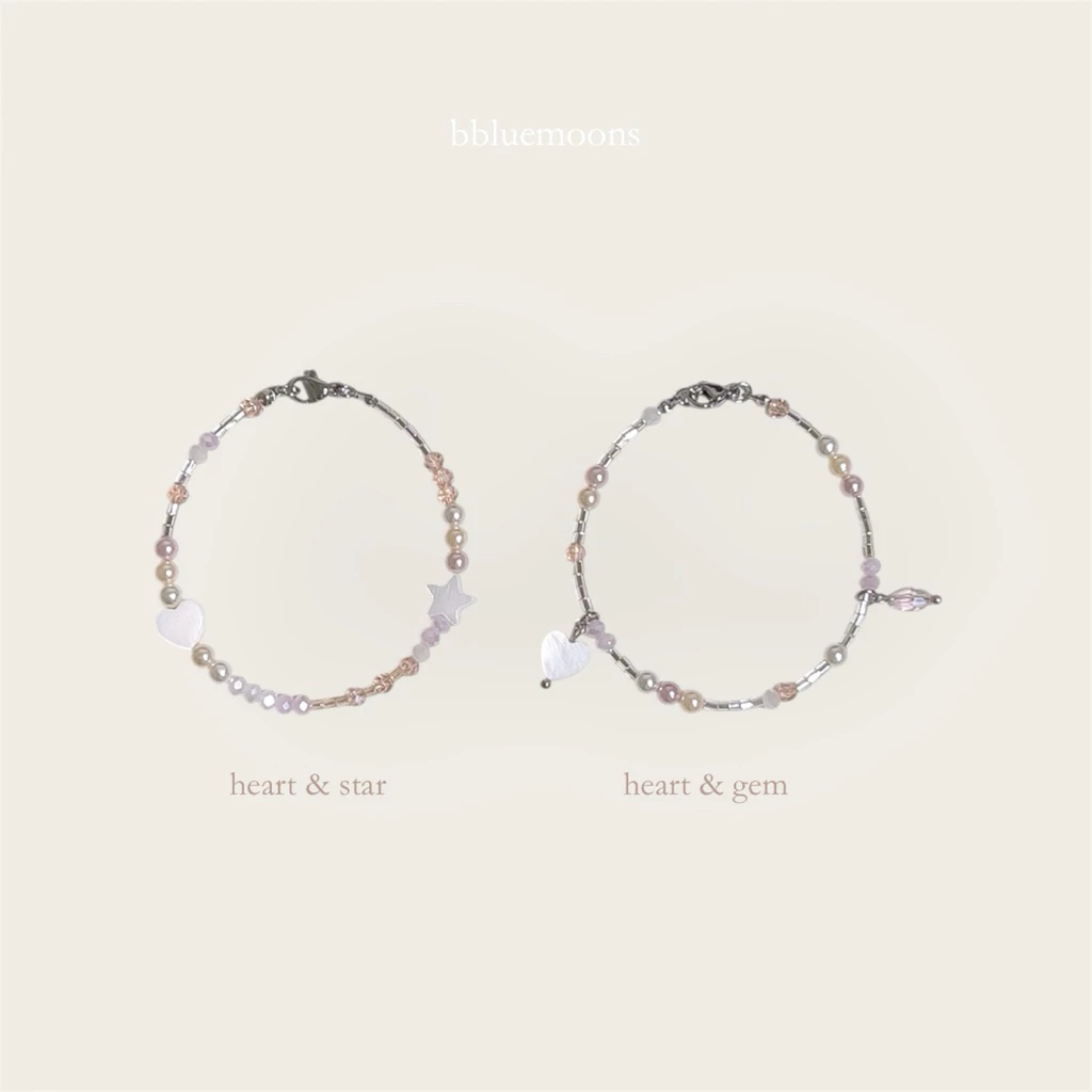 bbluemoons bracelets กำไลข้อมือลูกปัดเปลือกหอยมุก 🤍