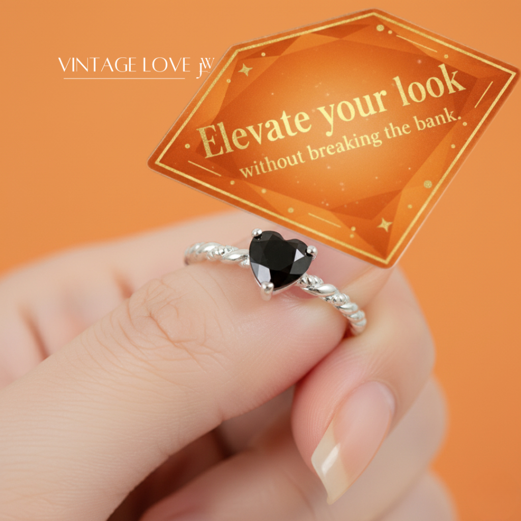 OUTLETS ล้างสต็อกจากโรงงานตรง แหวน Vintage Love จี้หัวใจ