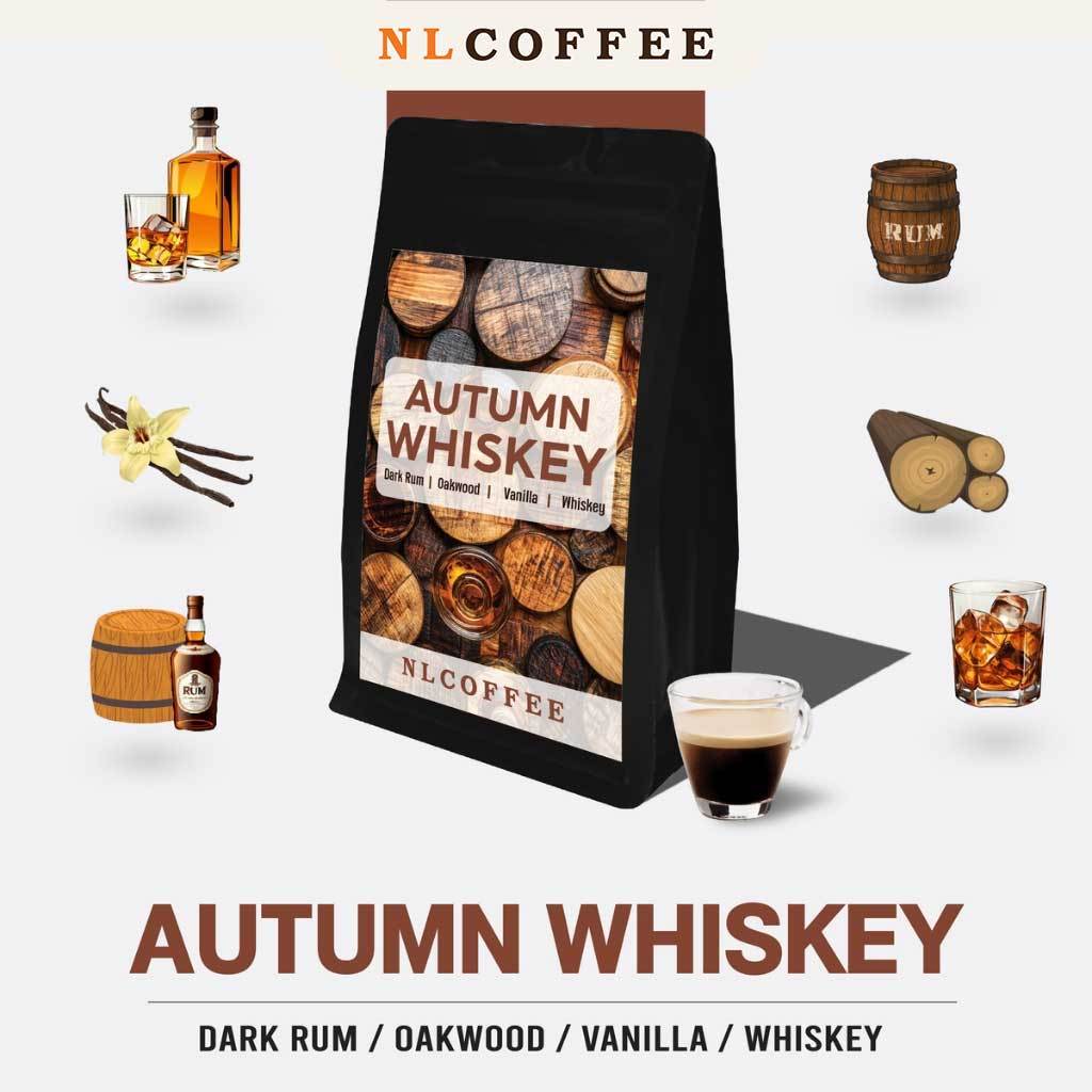 NLCOFFEE เมล็ดกาแฟ Autumn Whiskey 200g. (วิสกี้)