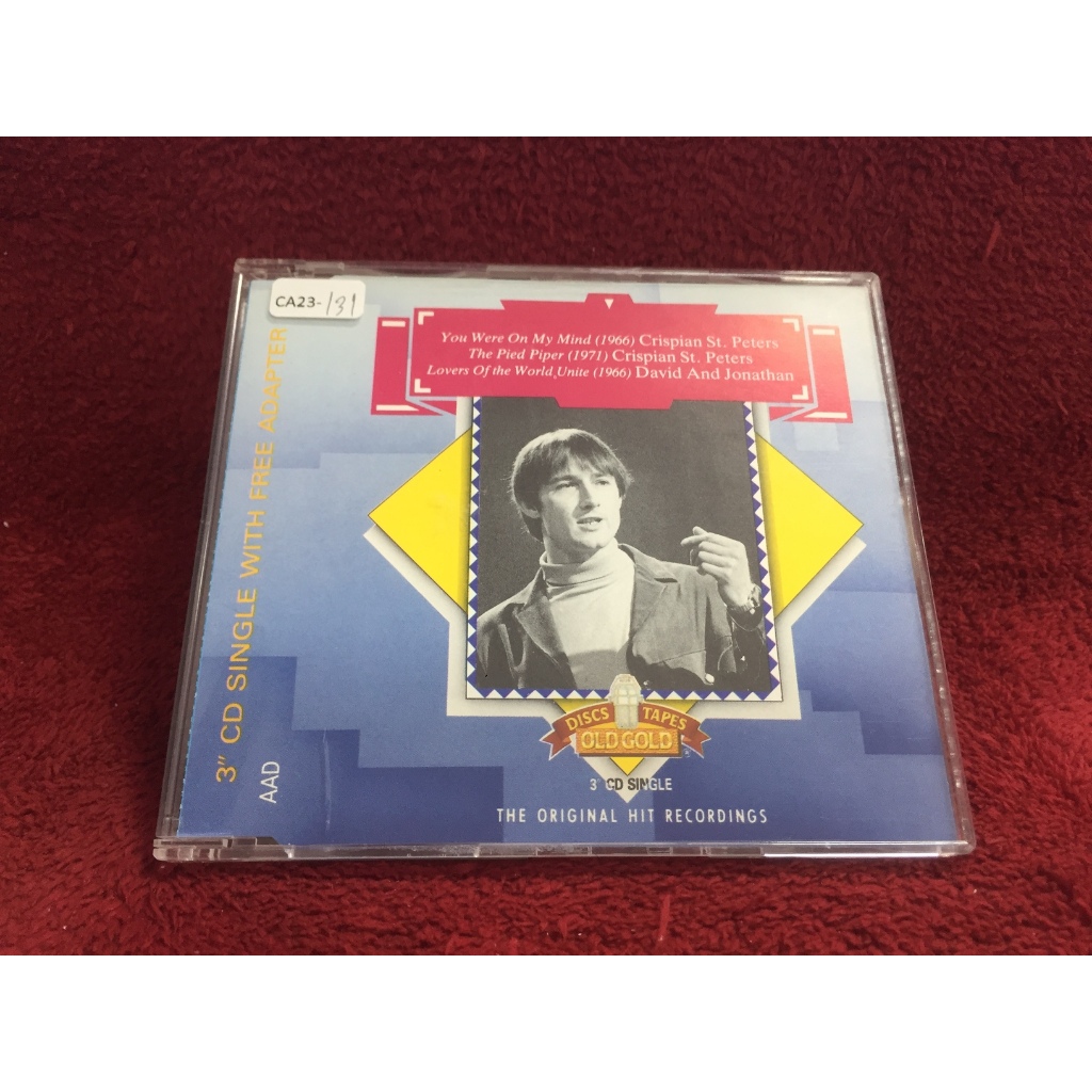 3 Inch Crispian St. Peters, David And Jonathan – You Were On My Mind สภาพตามปก CA23-131