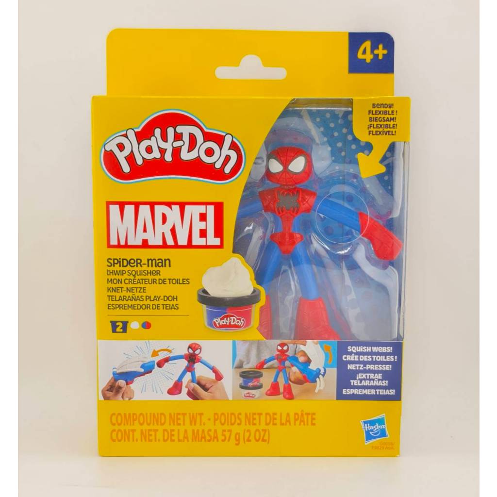 Play-Doh Marvel Spider-Man Thwip Squisher Set with Bendy Action Figure ของเล่น ของใหม่ ลิขสิทธิ์แท้