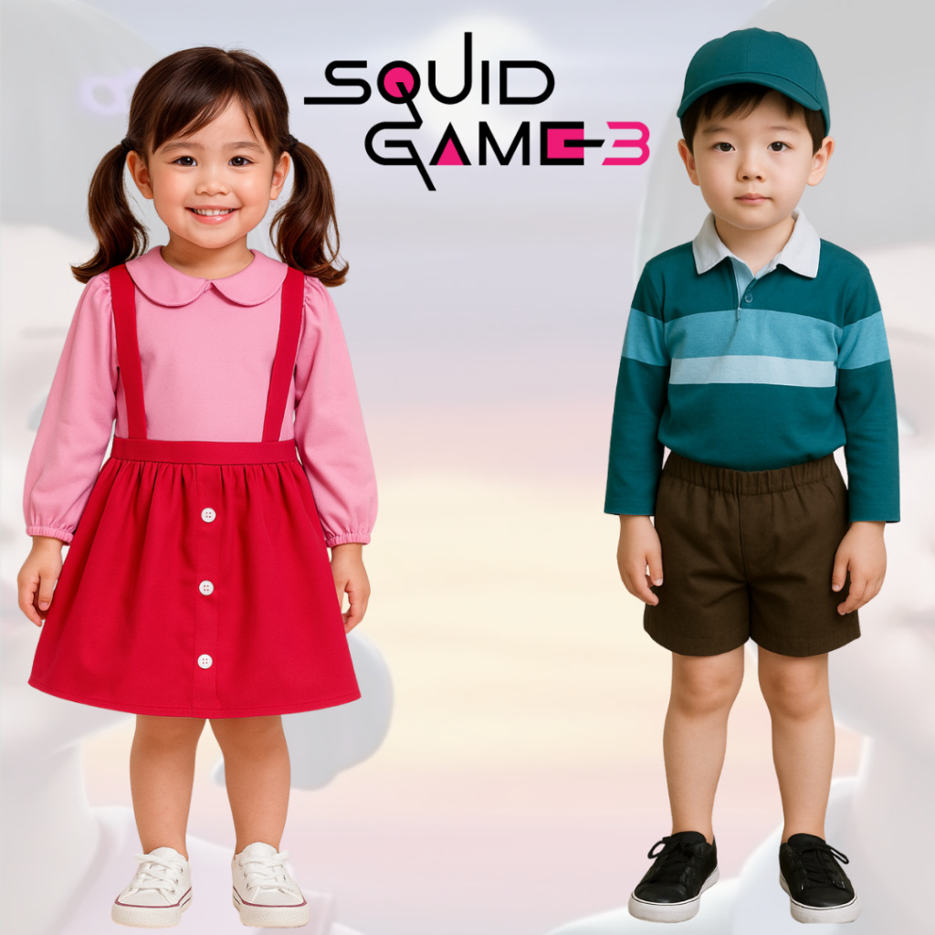 พร้อมส่ง ชุดยองฮี ชุดโกโกวา ชุดชอลซู Squid Game 3