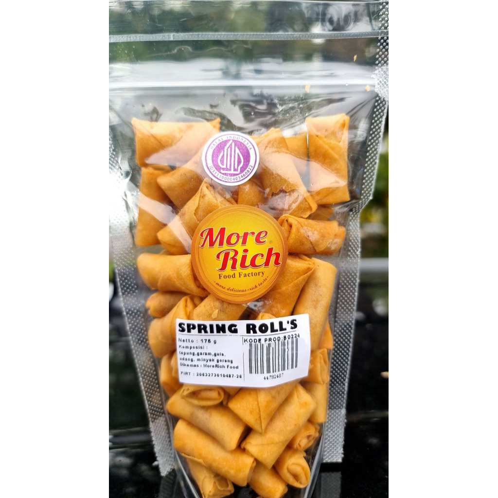 Indonesia Sumpia Snack More Rich 175 gram / Mini Spring Fried Roll Ebi Shrimp Sumpia Original