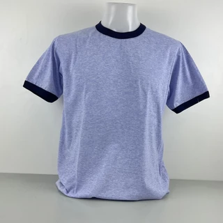 เสื้อคอกลมกุ๊นคอกุ๊นแขนผ้าคอตตอน