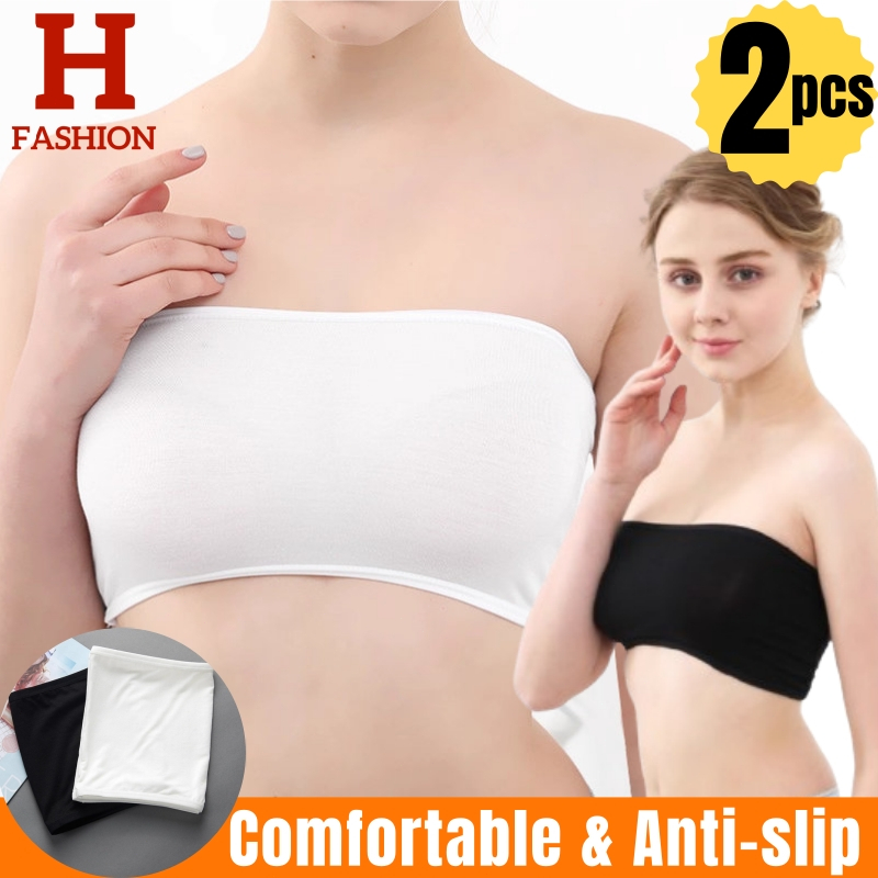 2PCS ~พร้อมส่ง~ เสื้อเกาะอก ผ้านิ่มใส่สบายมากค่ะ(MX-2สี )