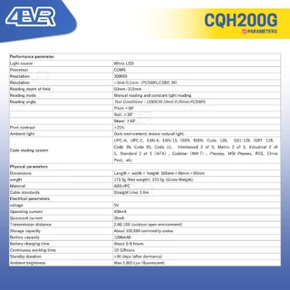 ITCAN เครื่องอ่านบาร์โค้ด CQH200 TA20G สแกนบาร์โค้ด Barcode Scanner ยิงบาร์โค้ด คิวอาร์โค้ด