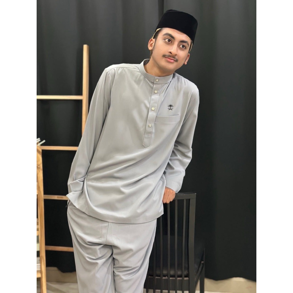 ชุดมลายูกุรตาแขนกระดุมงานเกรดเอ