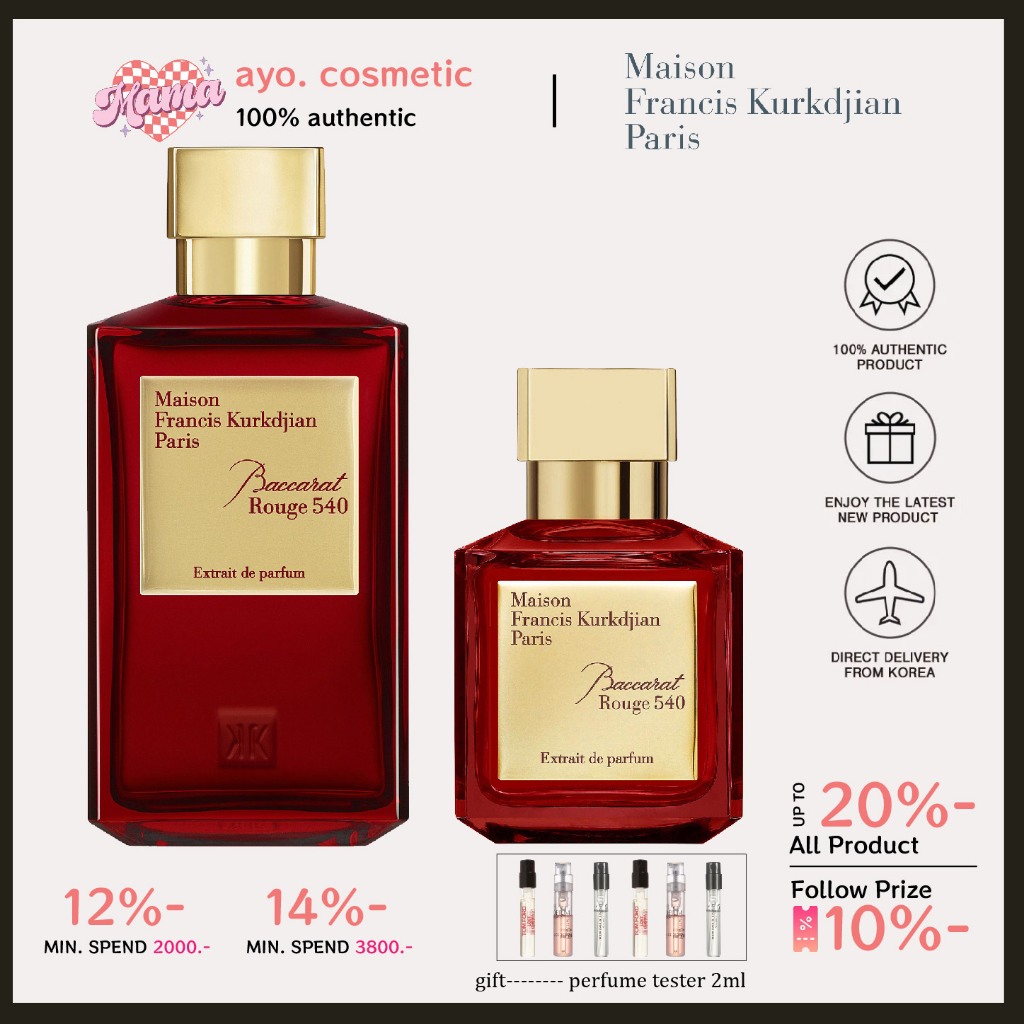 MFK 540 Maison Francis Kurkdjian Baccarat Rouge Eau De Parfum Extrait EDP A La Rose 70/200ml