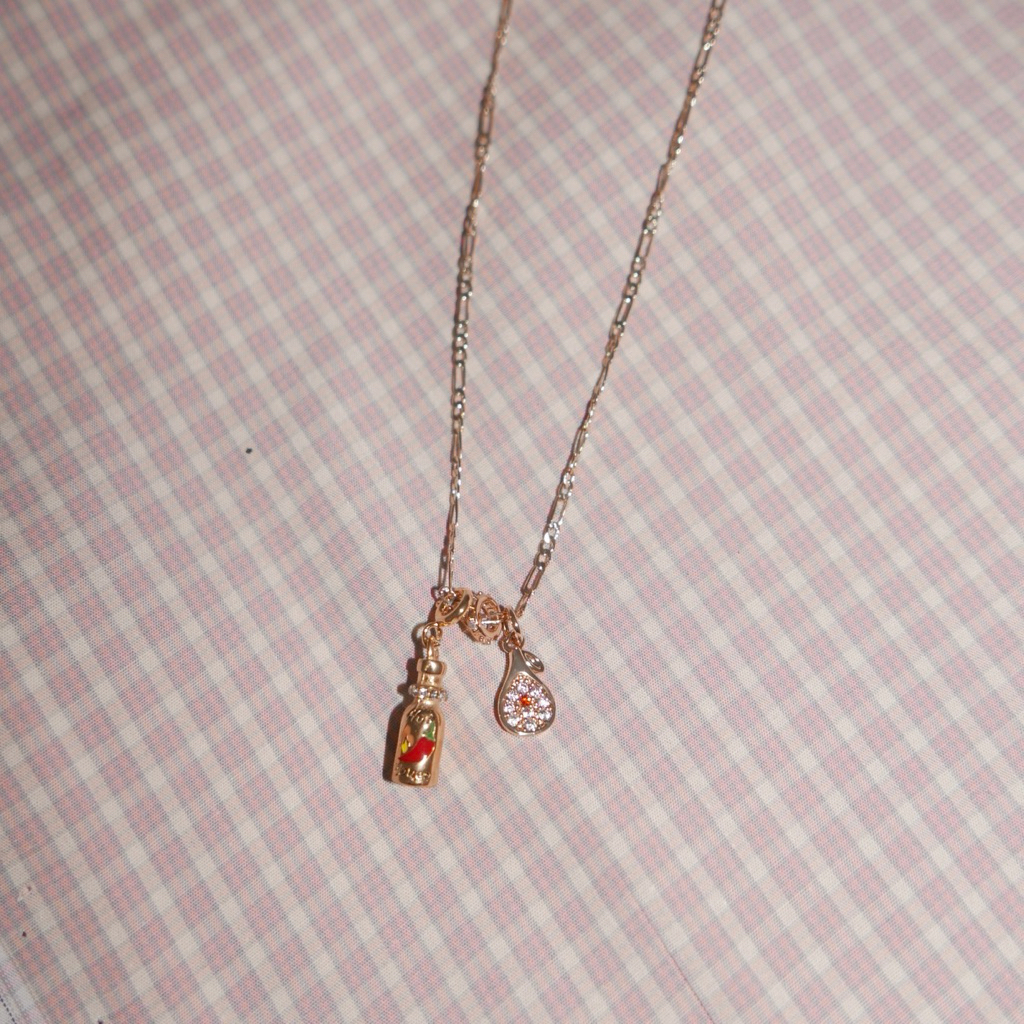 Valleydarley - สร้อยคอโซ่ Figaro Chili sauce chain necklace