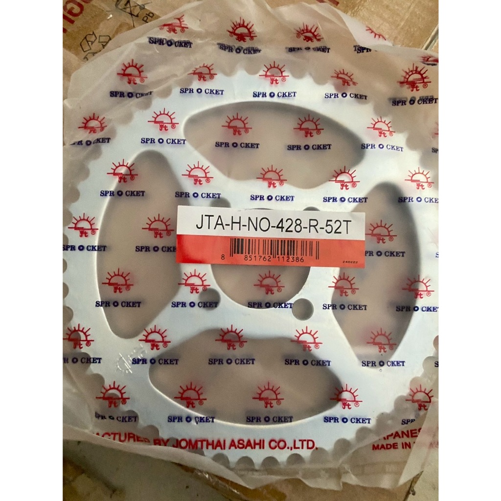 สเตอร์หลัง JOMTHAI ASAHI สำหรับ XL125 ขนาด 428 45 ฟัน พระอาทิตย์แท้ มอเตอร์ไซค์