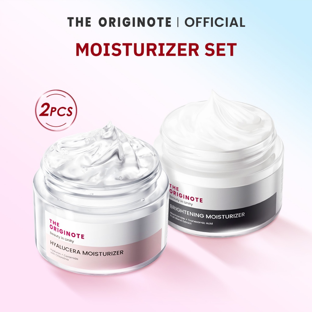 [เซตคู่] The Originote Brightening Moisurizer + Hyalucera moisturizer เพิ่มความกระจ่างใส
