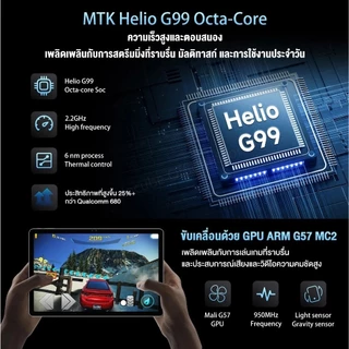 Tablet A11 Ultra แท็บเล็ตอัจฉริยะ 16GB+1TB ซอฟต์แวร์สำนักงาน 10.1 นิ้ว เกมบันเทิง Android 15 เมนูภาษาไทย Dual SIM 5G