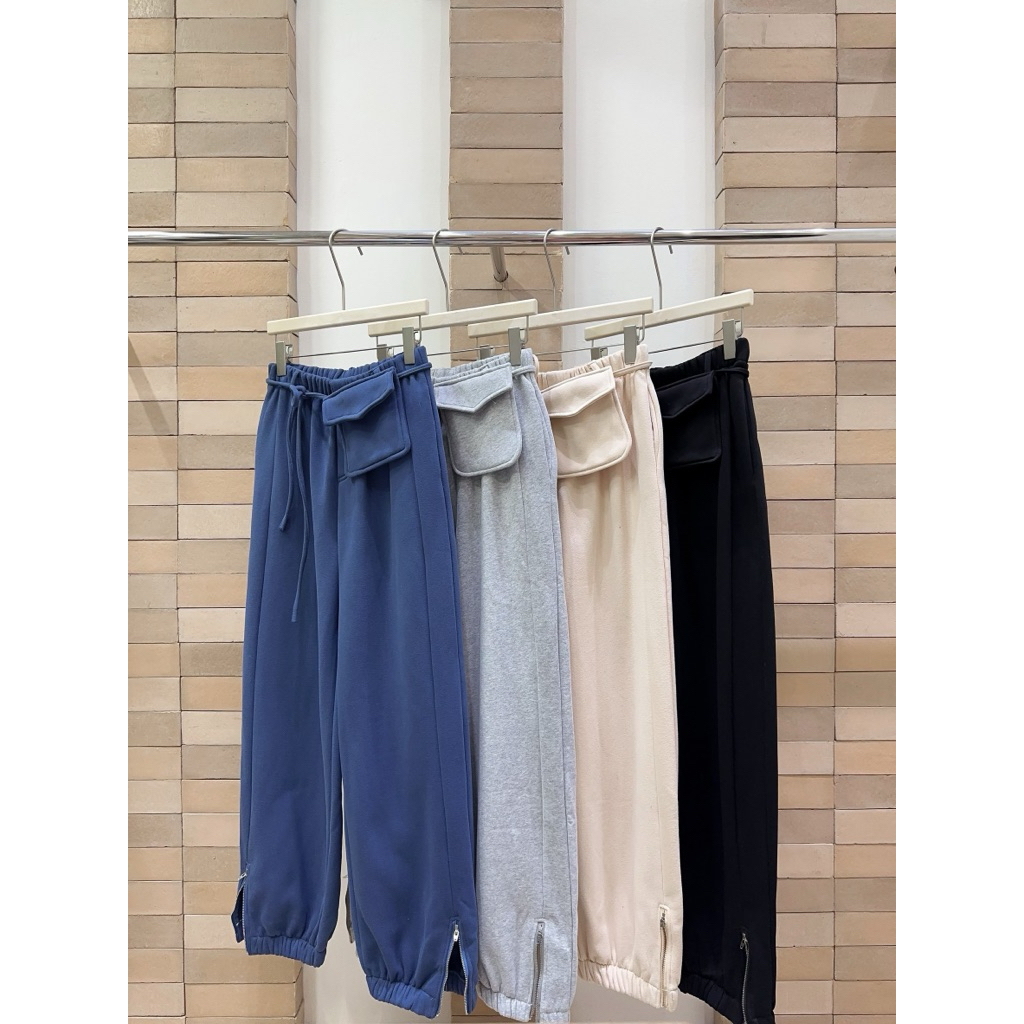 (พร้อมส่ง) pocket jogger pants กางเกงวอร์มจั้มขารุ่น 6351 TAG CCJ 🇰🇷 - รูปที่ 6