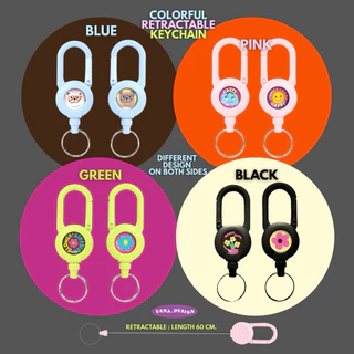 [Tana.design] Colorful Retractable Keychain