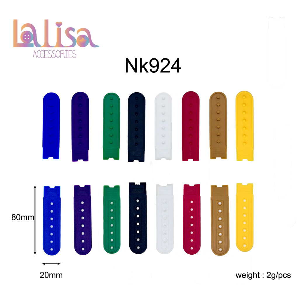 สแน๊ปหมวก แป๊ก7รู  แพ็ค10คู่ สายปรับขนาด อะไหล่หมวก พลาสติก  NK924 adjust buckle