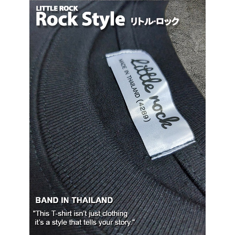 เสื้อยืด OVER SIZE Little rock สีดำ ภัยสังคม ผ้า Heavy Cotton 100% ใส่สบายอยู่ทรง ของแท้ สินค้าพร้อมจัดส่ง - รูปที่ 5