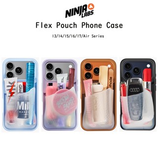 NINJA LABS Flex Pouch Phone Case เคสกันกระแทกพร้อมกระเป๋าพกพ…