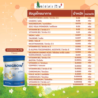 [3 แถม 1] Unigrow Optipro โภชนาการเฉพาะทางเพื่อการพัฒนาส่วนสูงของเด็ก MK7, D3K2, Bonepep